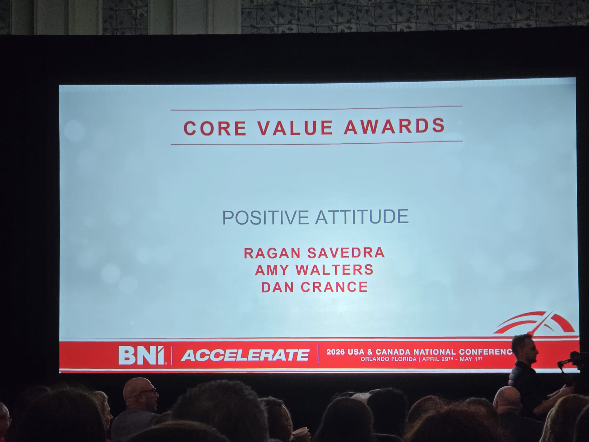 Amy Walters speaking at a BNI conference